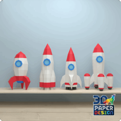 4 verschillende raketten